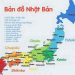 Bản đồ Nhật Bản các vùng cùng những đặc trưng thú vị