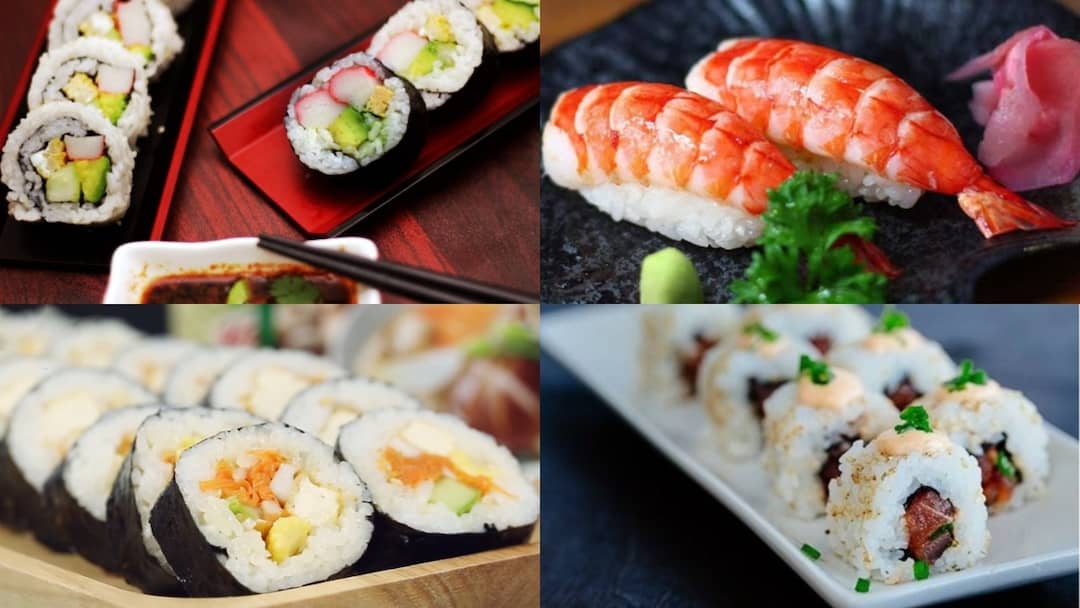 Có nhiều loại sushi khác nhau và mỗi loại là một đặc điểm 