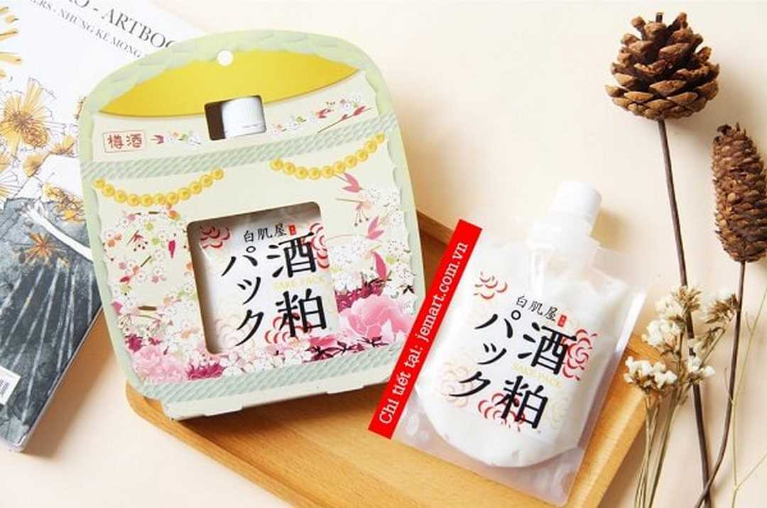 Cách sử dụng mặt nạ bã rượu Sake